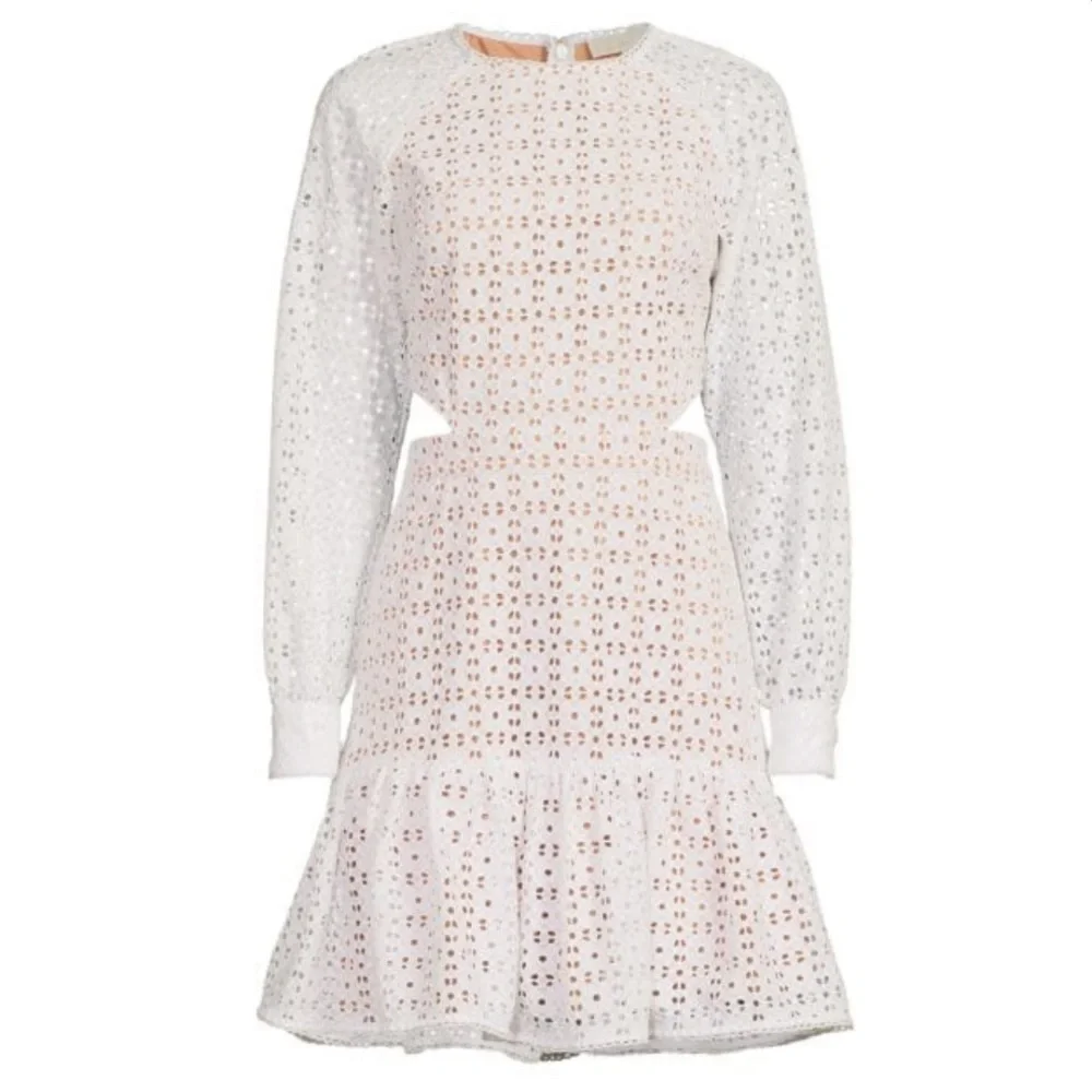 Michael Kors Eyelet Mini Dress Various NEW white Nude Cutout - Picture 5 of 11